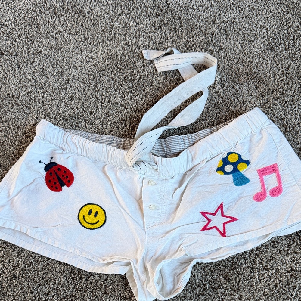 Victoria's Secret White sleep shorts